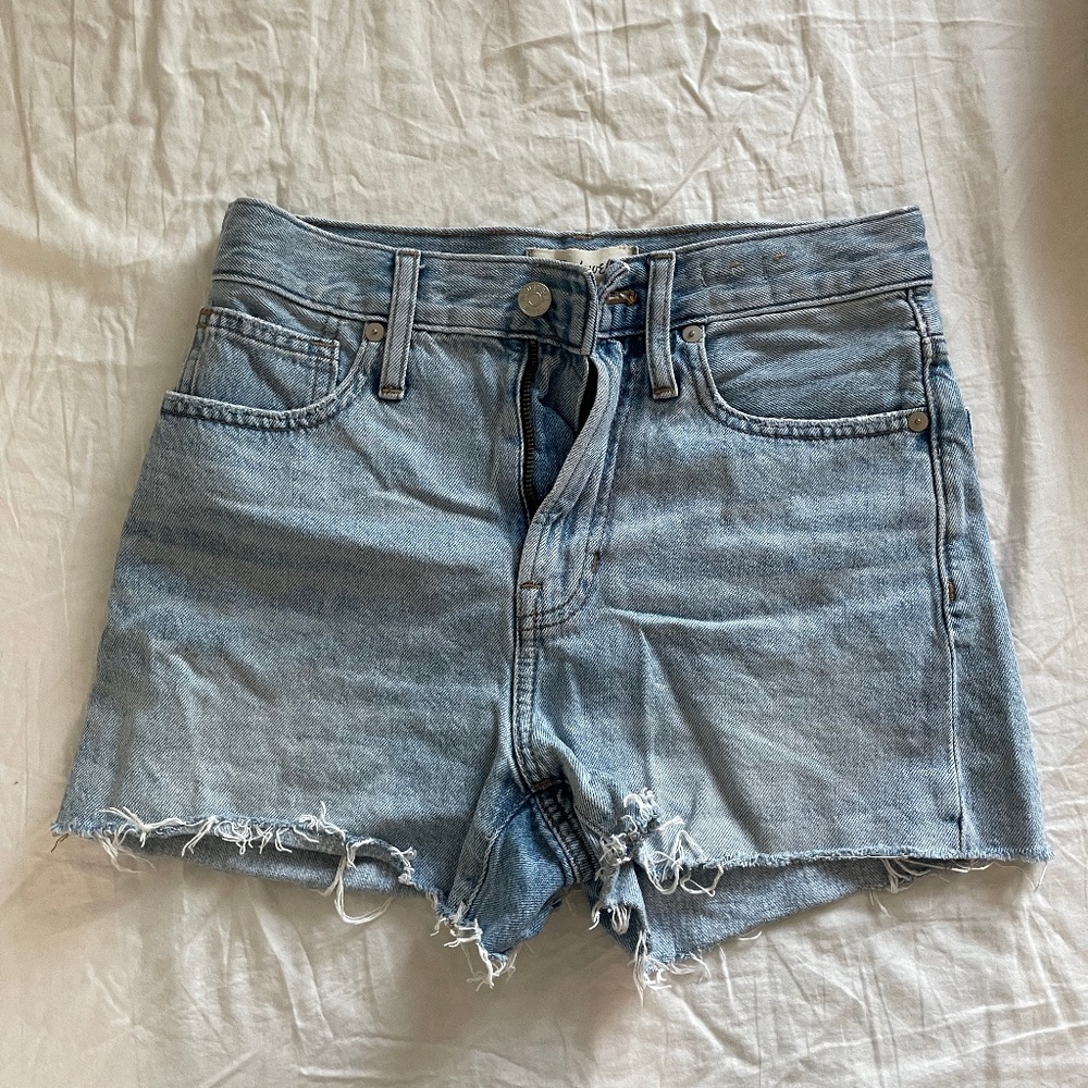 Madewell Blue Perfect Jean Shorts